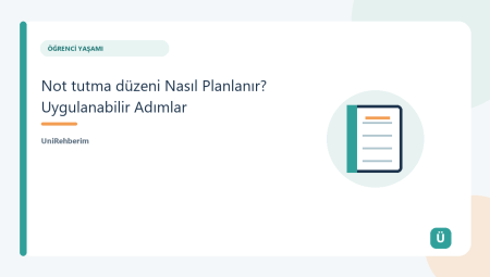 Not tutma düzeni İçin Başlangıç Rehberi